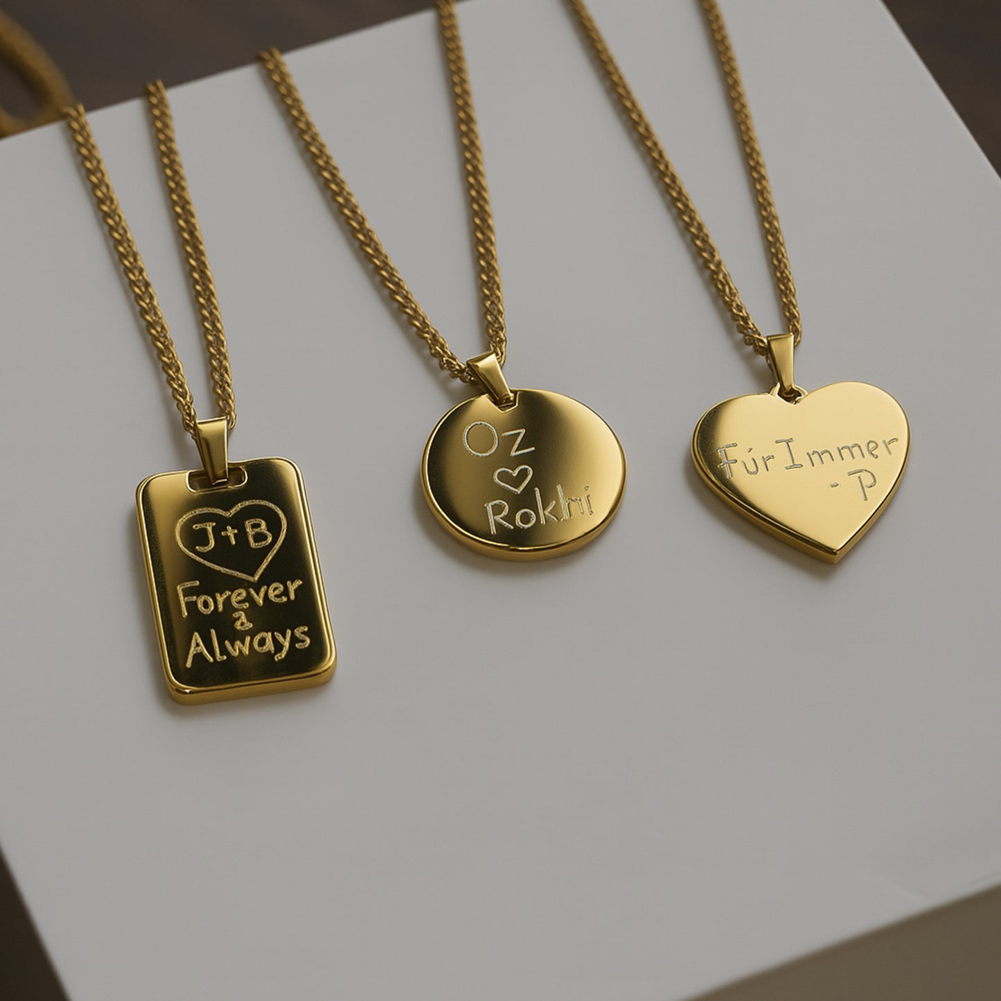 Custom Handwritten Necklace Pendant DIY