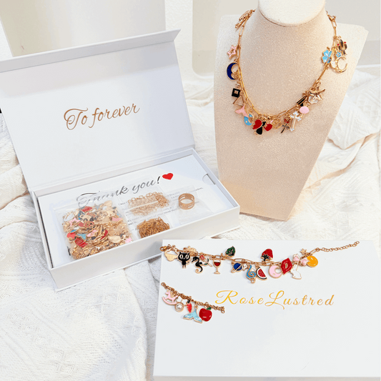Roselustred DIY Jewelry Kit | Create Your Own Unique Charm Necklace