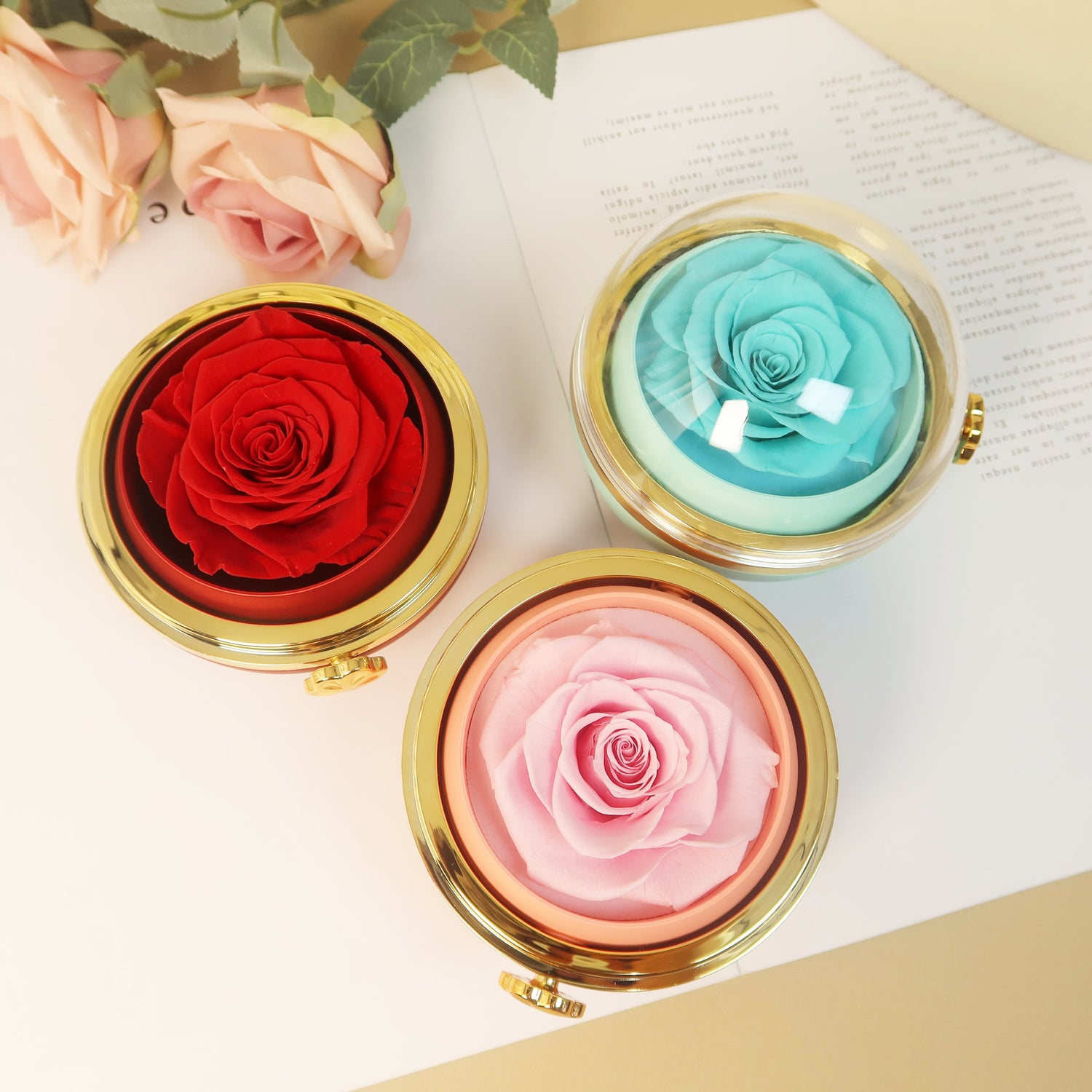 Eternal Round Rose Box