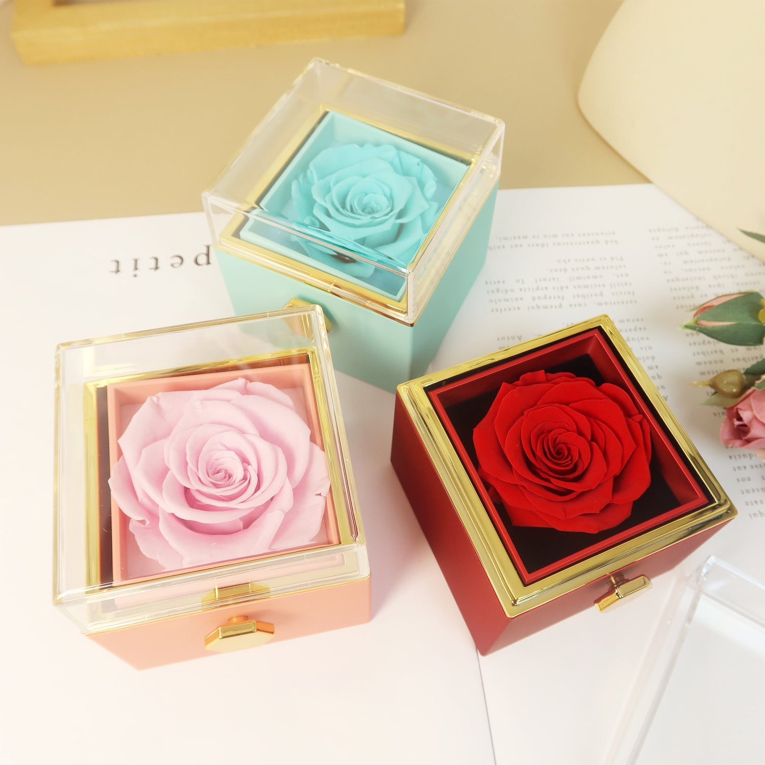 Eternal Square Rose Box