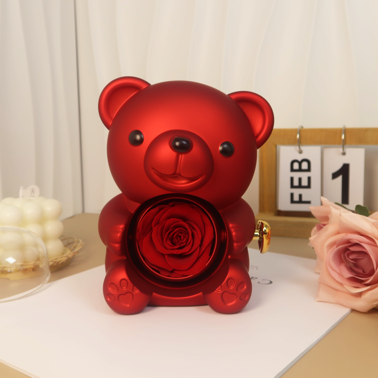 Eternal Rose Bear