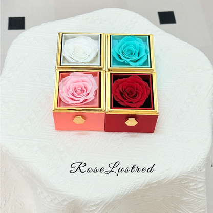 Eternal Rose - Eternal Rotating Flower Box with Birthday month Compass  Necklace · Romantic Gift Box