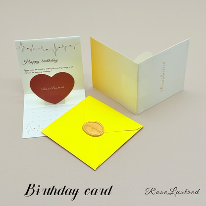 Eternal Rose Bear with  Birthday month Compass Necklace · Romantic Gift Box