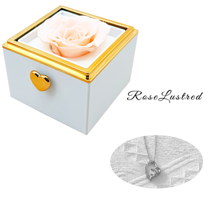 Eternal Rose-Ejection flower box  with heart love  Necklace · Romantic Gift Box